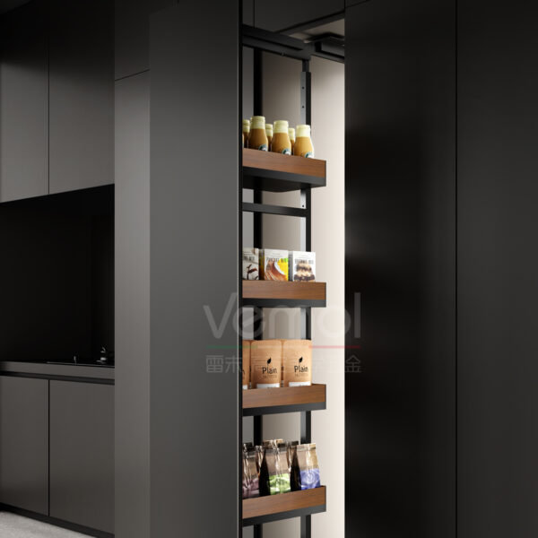 FINE3.0 series high-depth pull-out basket (walnut wood)