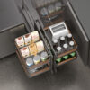 FINE3.0 series full-pull small monster corner pull-out basket (walnut wood)